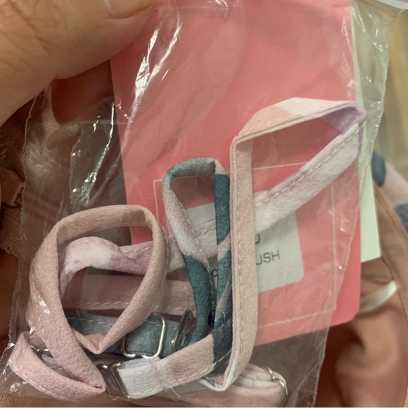 Style State pleated floral asymmetrical pink dress size 10 - Picture 7 of 10